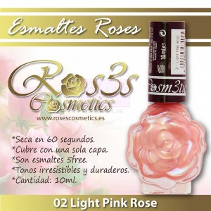 ESMALTE ROS3S: 02 LIGHT PINK ROSE